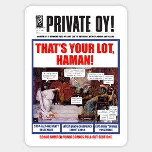 Private Oy! Purim Cover Sticker